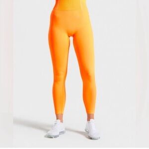 Gymshark Women's Leggings Highlighter Orange seamless